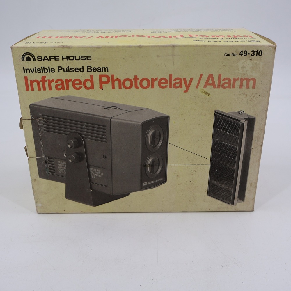 Safe House Infrared Photorelay Alarm 49-310 Vintage Radio Shack Security System